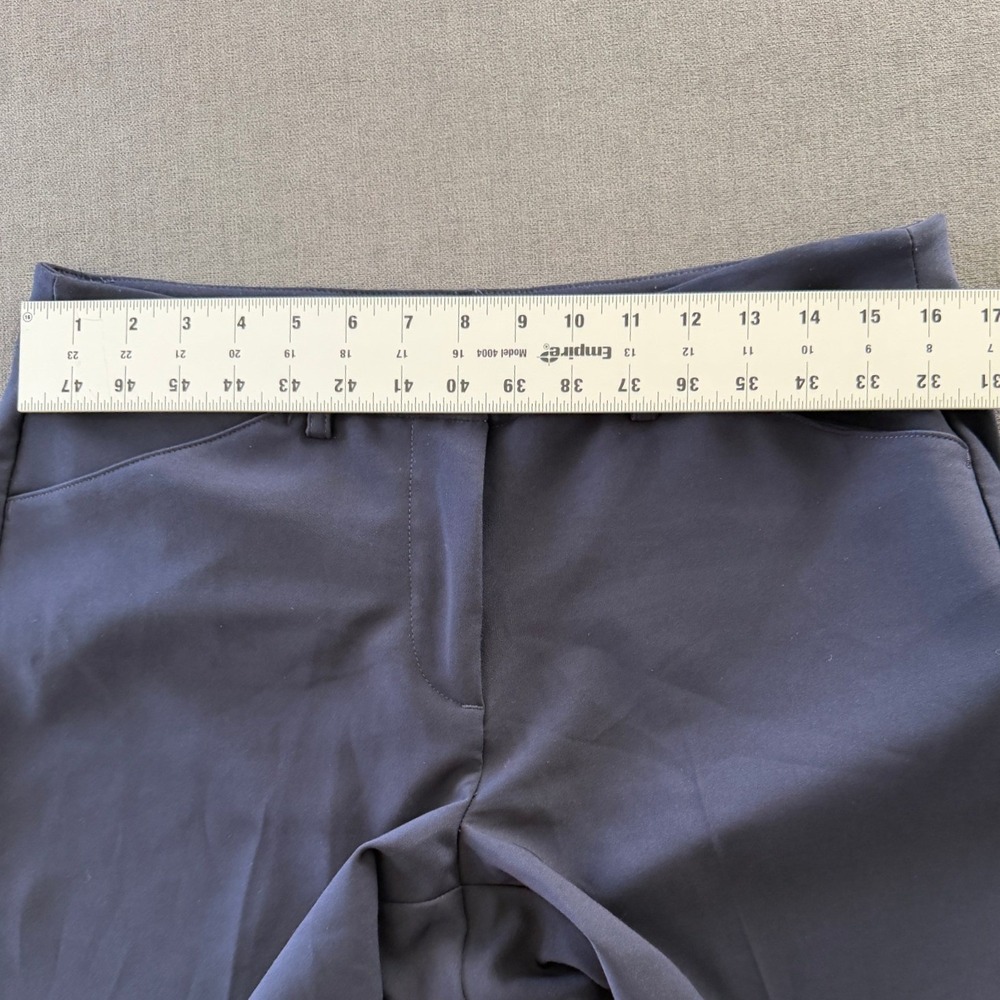Nanette Lepore Slim Fit Ankle Pants Women 10 Navy Professional Minimalist Career - Picture 5 of 8